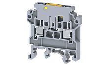 Клемма с ножевым размыкателем Connectwell CKT4U /6x46,3mm, винтовая, 2 присоед., 4(max 6)mm2, 28A, 800V, серая Клемма с ножевым размыкателем Connectwell CKT4U /6x46,3mm, винтовая, 2 присоед., 4(max 6)mm2, 28A, 800V, серая